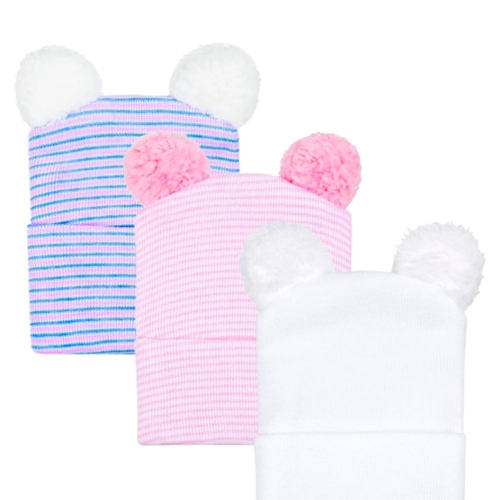 Newborn Hospital Hat Infant Baby Hat Cap with Big Bow Soft Cute Knot